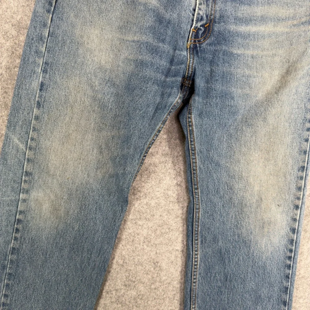 Levis 505 Regular Fit Straight Leg Jeans Mens 35x30 Medium Wash Blue